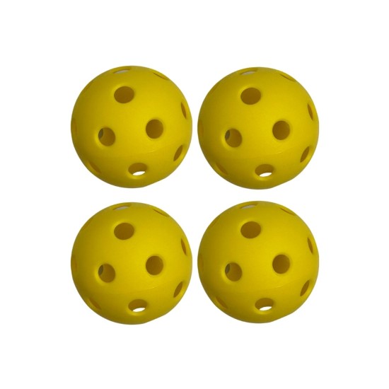 4 adet Pickleball İç Saha Topu (26 Delikli)