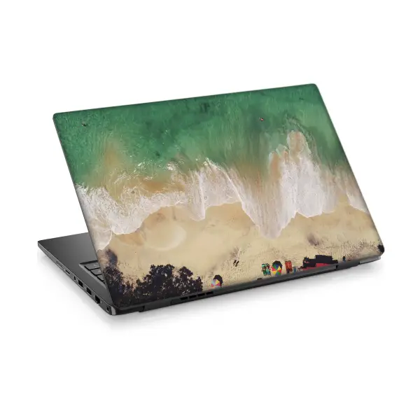 Sahil Temalı Laptop Sticker Notebook Dizüstü Kaplama Stickeri