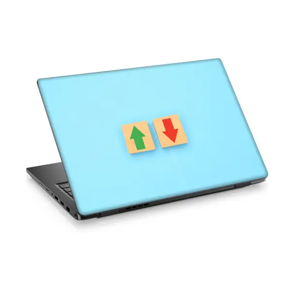 Yukarı Aşağı Ok Laptop Sticker Notebook Dizüstü Kaplama Stickeri