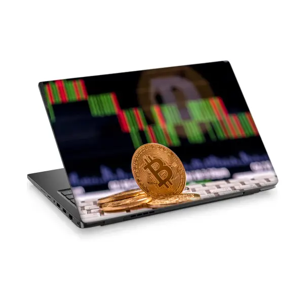 Bitcoin-4 Laptop Sticker Notebook Dizüstü Kaplama Stickeri