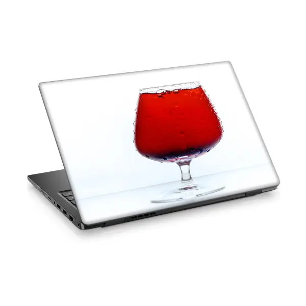 Kırmızı Kadeh Laptop Sticker Notebook Dizüstü Kaplama Stickeri