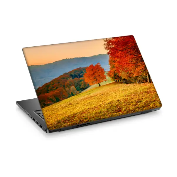 Sonbahar Temalı Laptop Sticker Notebook Dizüstü Kaplama Stickeri
