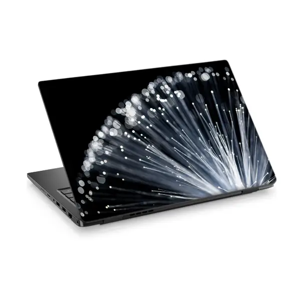 Siyah-Beyaz Yansıma Design Laptop Sticker Notebook Dizüstü Kaplama Stickeri
