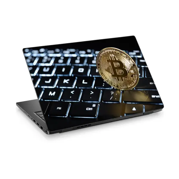 Bitcoin-6 Laptop Sticker Notebook Dizüstü Kaplama Stickeri