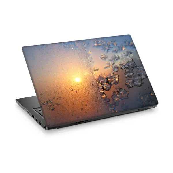 Dekoratif Buzlu Gün Batımı Laptop Sticker Notebook Dizüstü Kaplama Stickeri