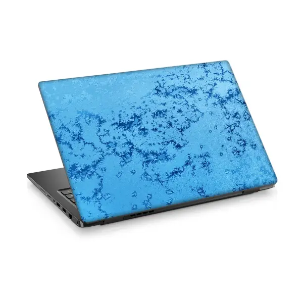 Mavi Dekortif Çatlaklar Laptop Sticker Notebook Dizüstü Kaplama Stickeri