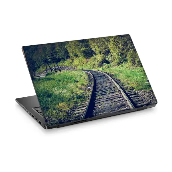 Tren yolu Manzara Temalı Laptop Sticker Notebook Dizüstü Kaplama Stickeri