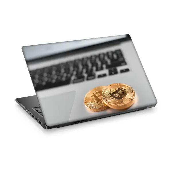 Bitcoin-7 Laptop Sticker Notebook Dizüstü Kaplama Stickeri