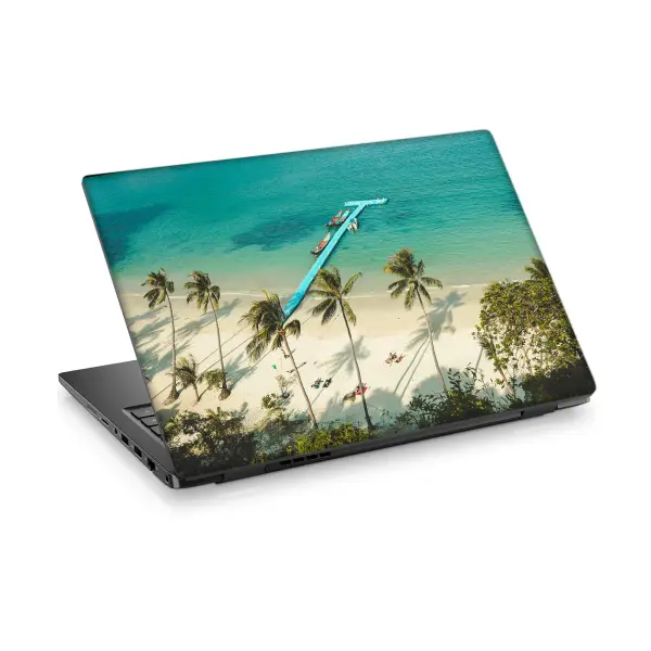 Sahil Temalı-3 Laptop Sticker Notebook Dizüstü Kaplama Stickeri